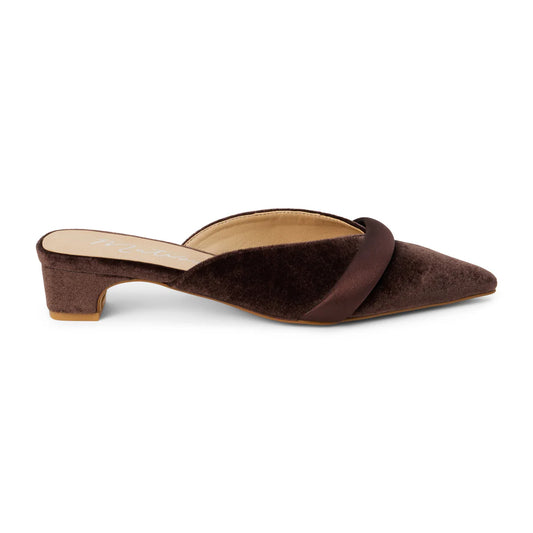 Kellan Espresso Kitten Heeled Mule