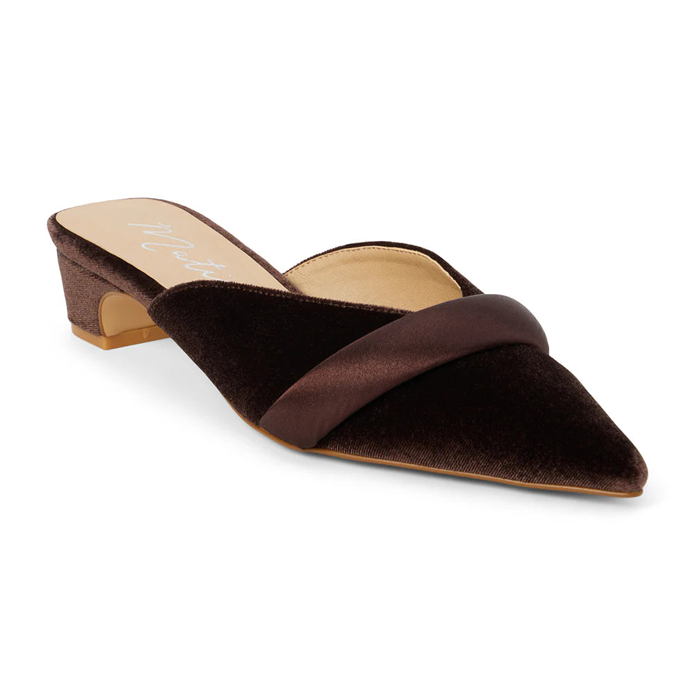 Kellan Espresso Kitten Heeled Mule