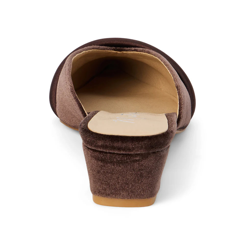 Kellan Espresso Kitten Heeled Mule