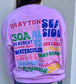 Places on 30A 26' Sweatshirt - Multi on Violet