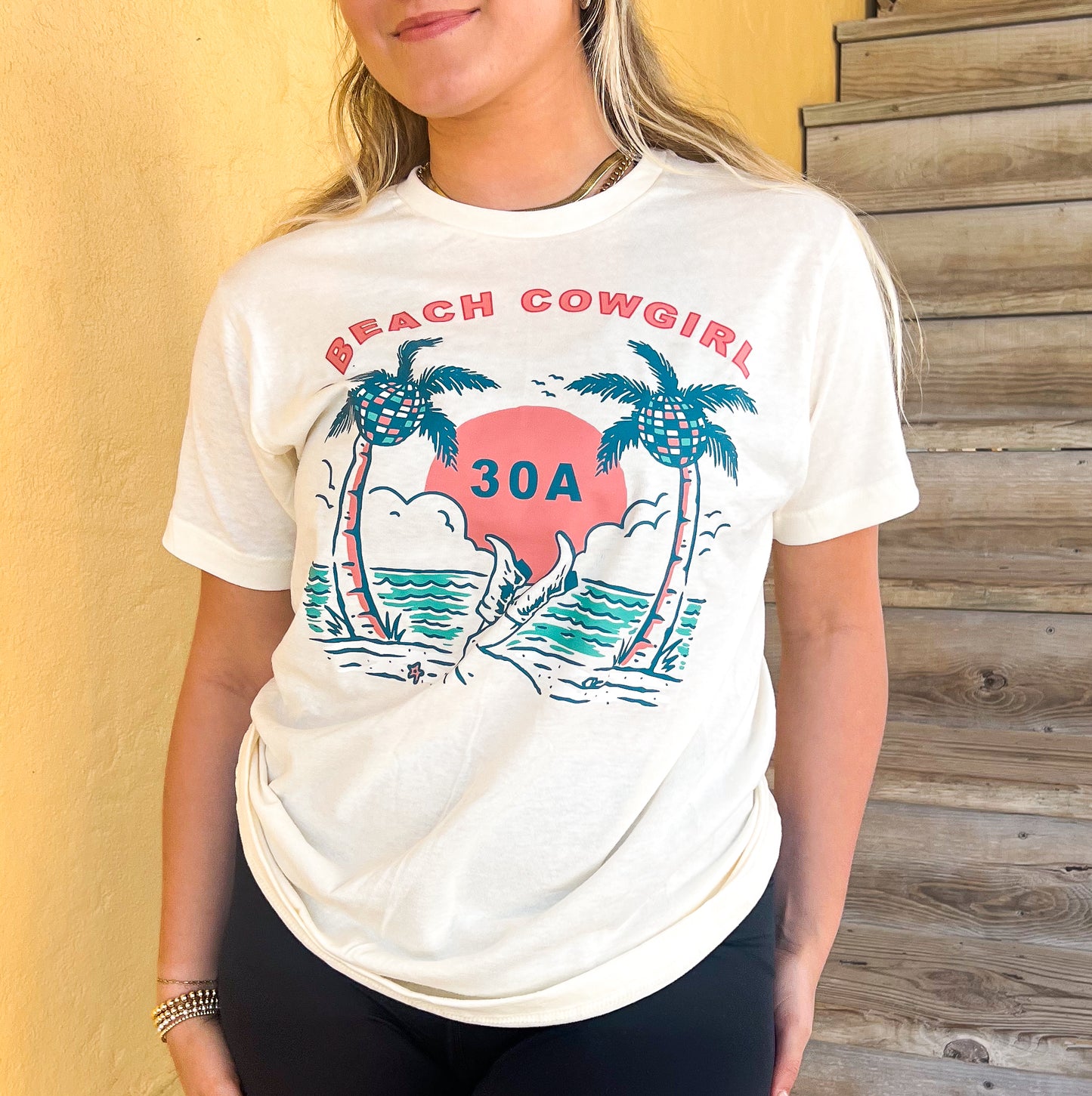 30A Beach Cowgirl Tee - Vintage White