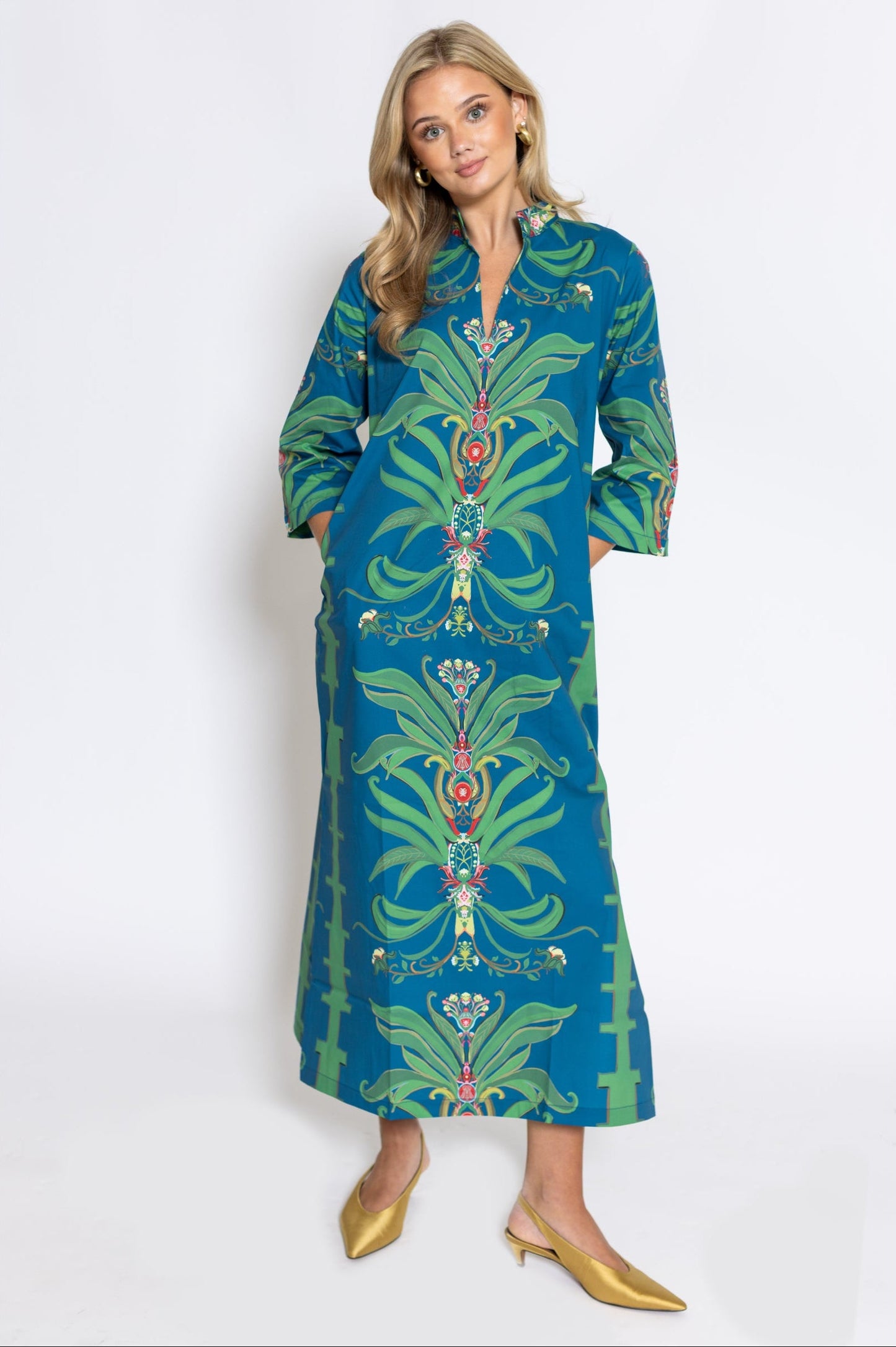 House of MBR Boll and Vine Bouvier Long Dress