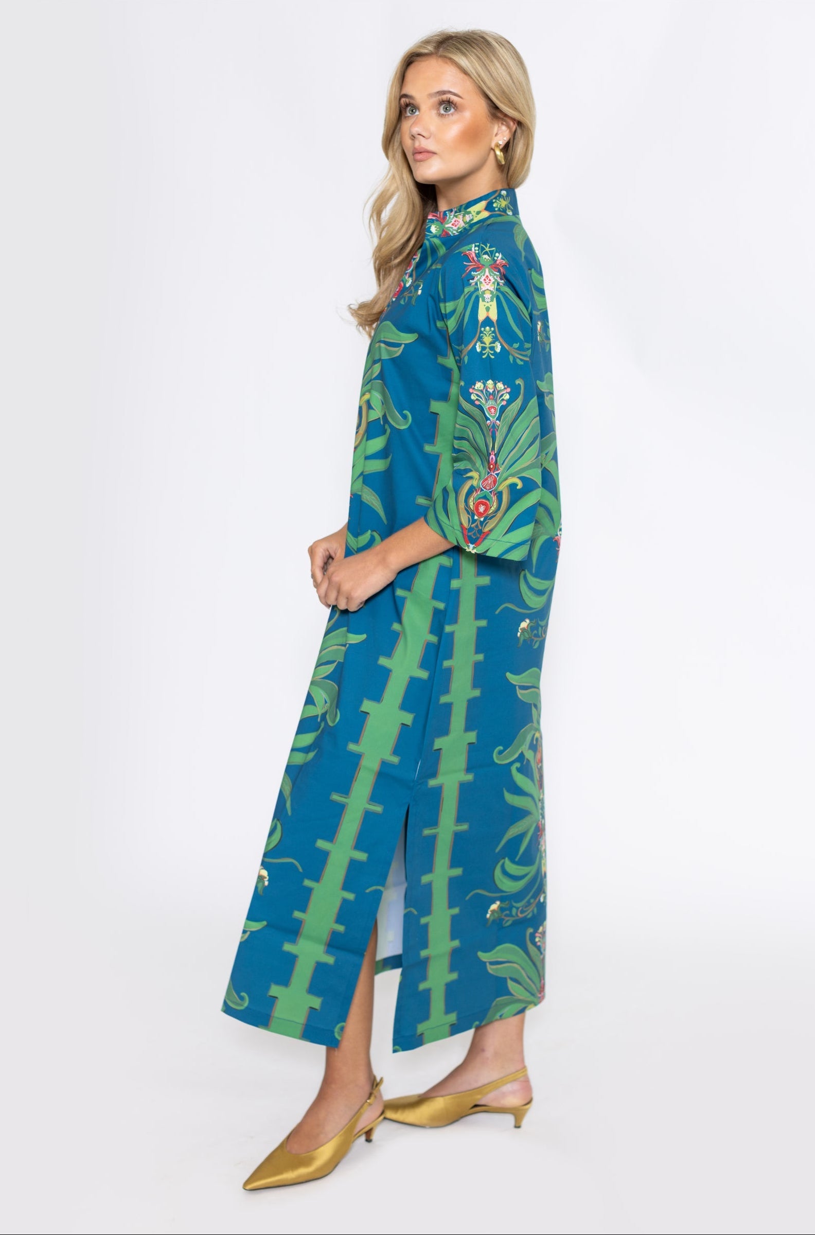 House of MBR Boll and Vine Bouvier Long Dress
