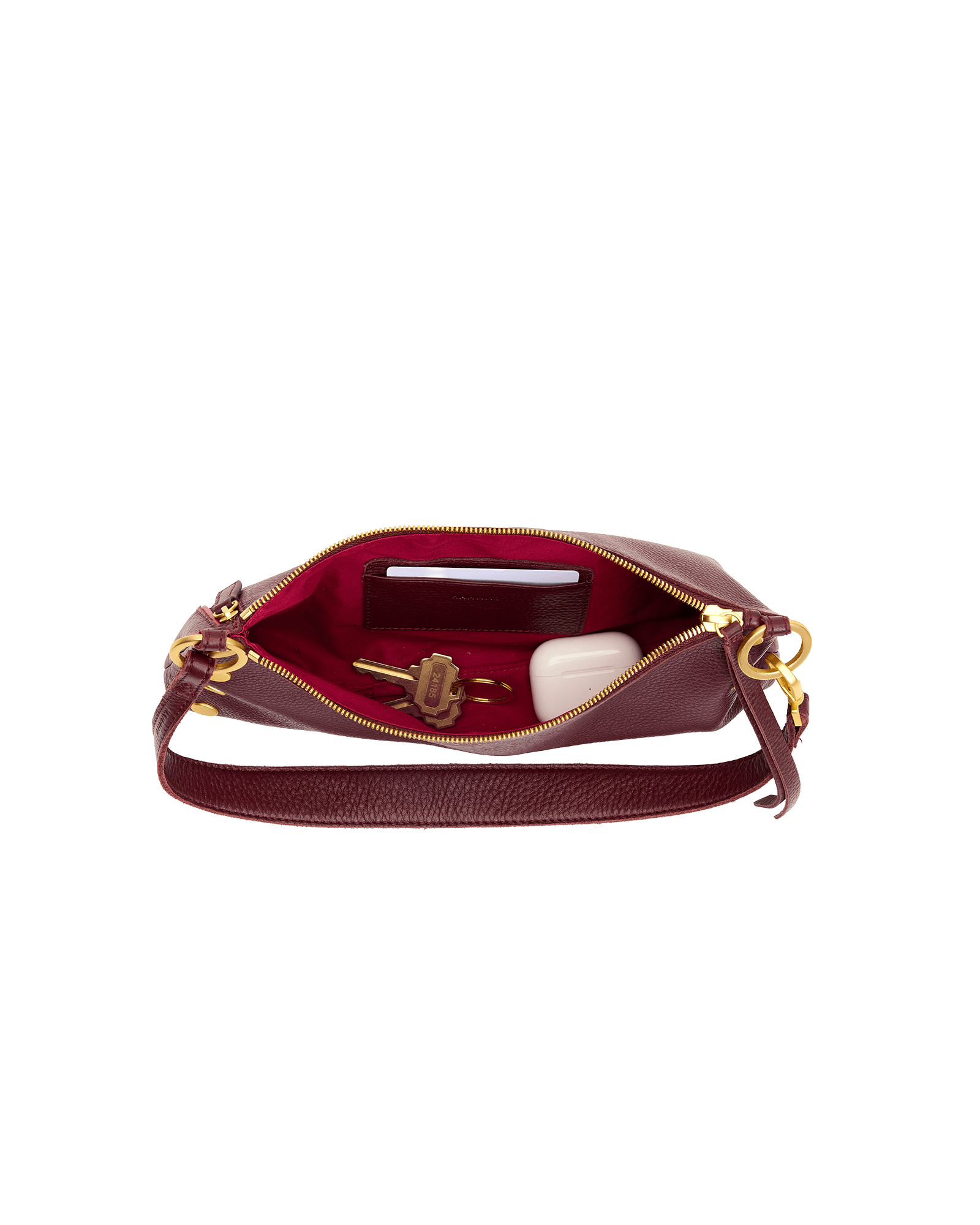 Hammitt Kyle Cherrywood Pebble/Brushed Gold Sml