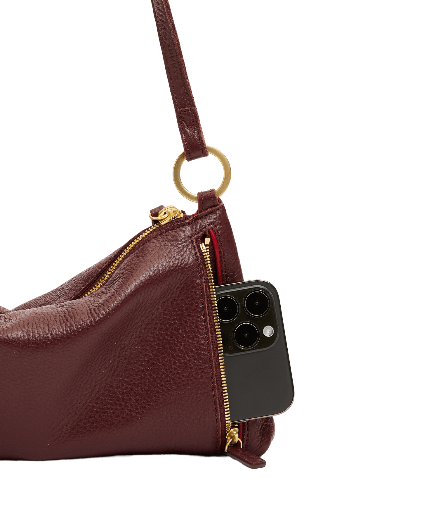 Hammitt Kyle Cherrywood Pebble/Brushed Gold Sml