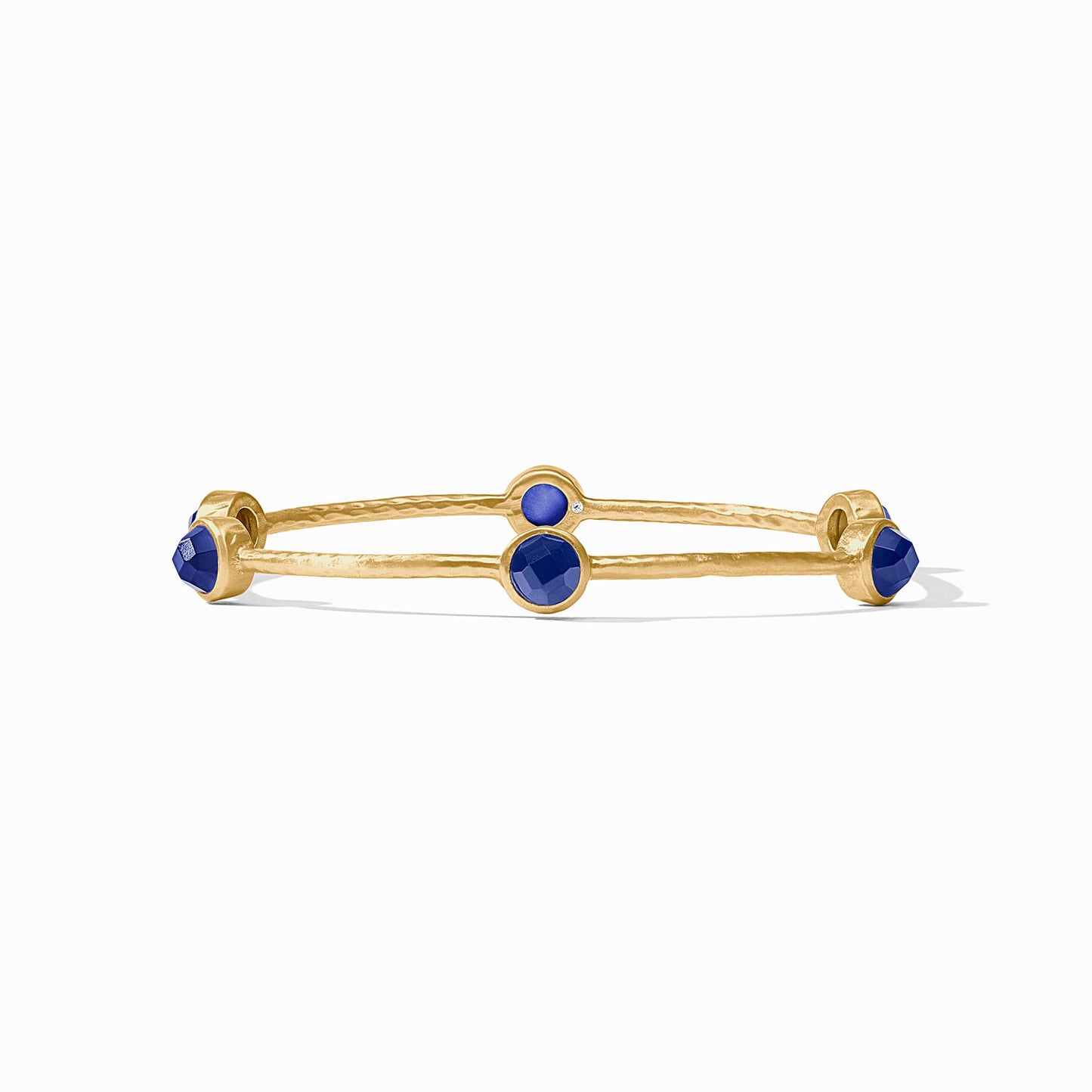 Julie Vos Milano Luxe Bangle - Iridescent Sapphire Blue - S
