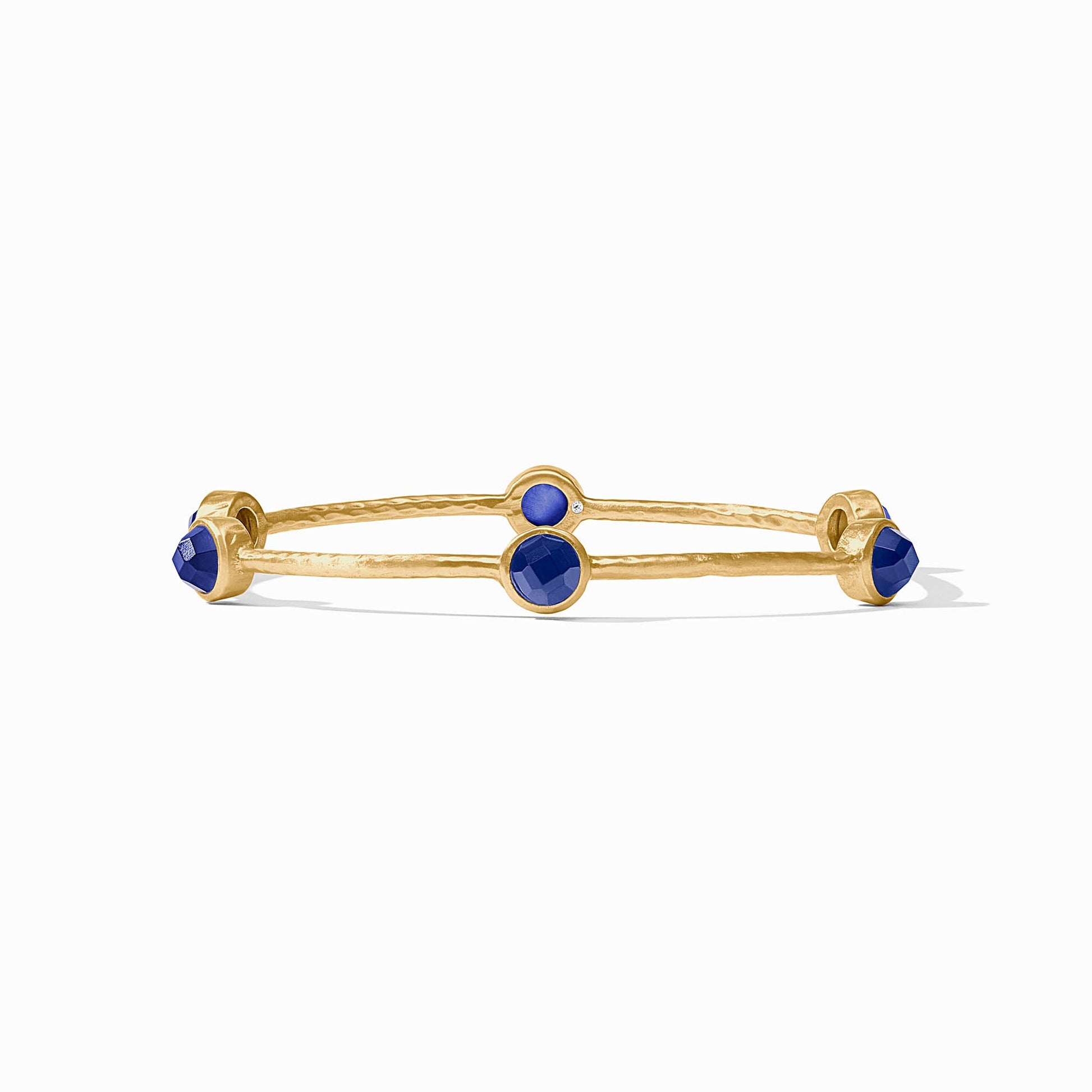 Julie Vos Milano Luxe Bangle - Iridescent Sapphire Blue - S
