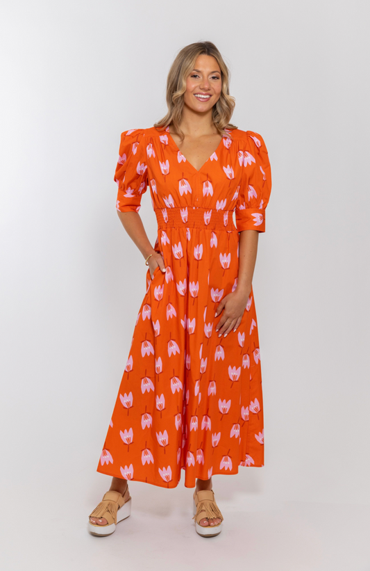 Mod Poppy Poplin Dress