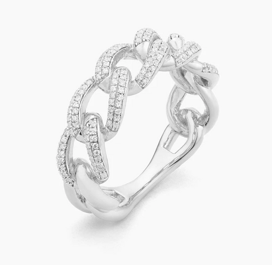 Stronger Together Stackable Ring - Silver