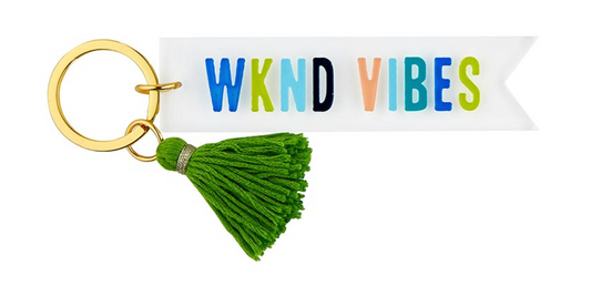 Acrylic Key Fob - Weekend Vibes