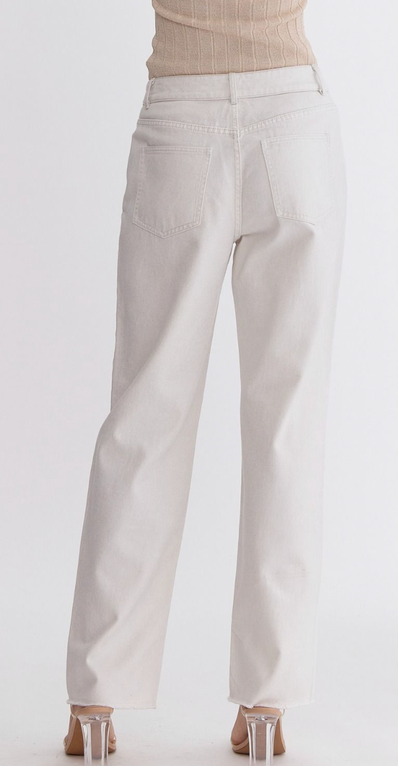 White Metallic Shimmer Pant