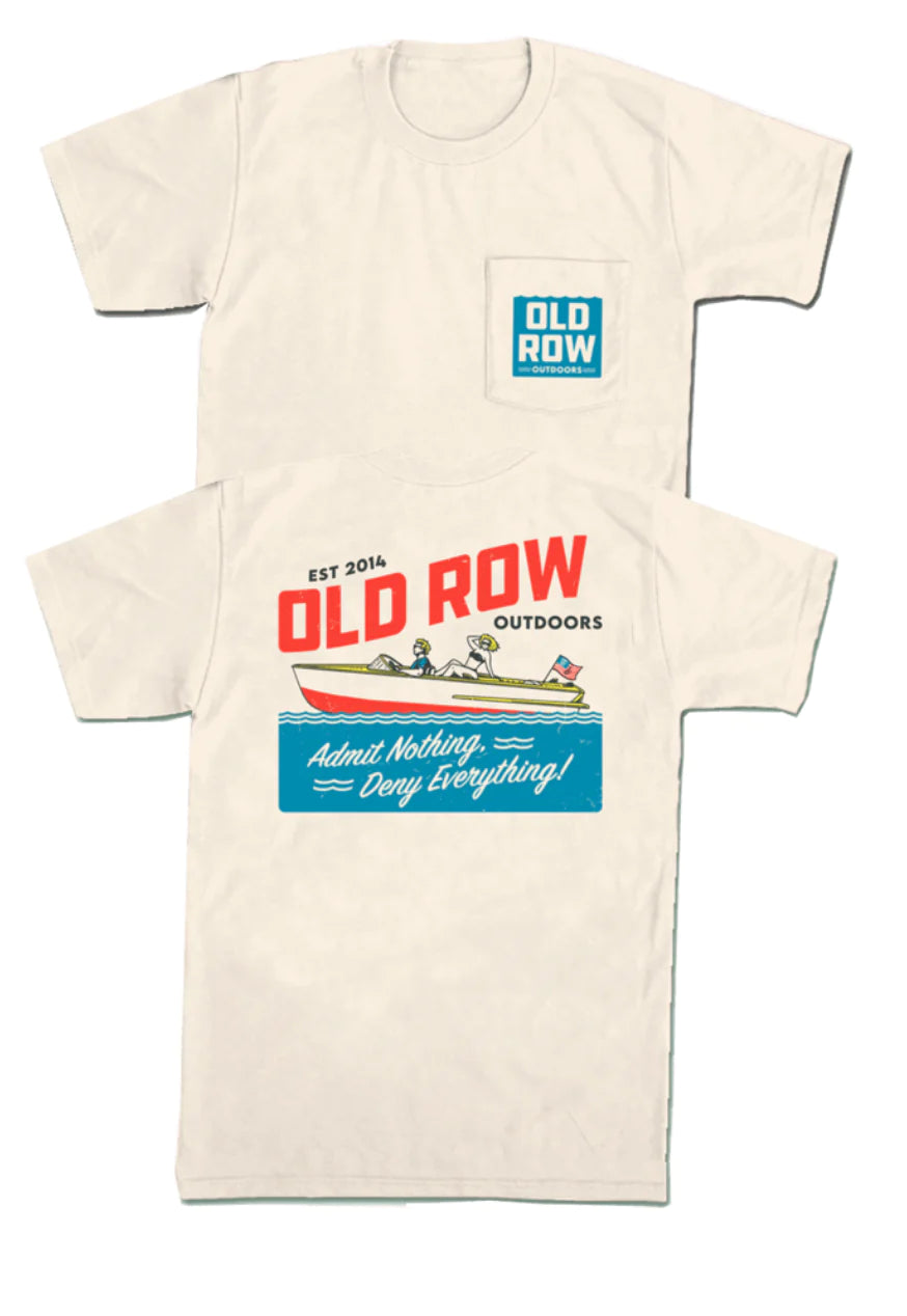 Old Row Vintage Boat Pocket Tee (Ivory)