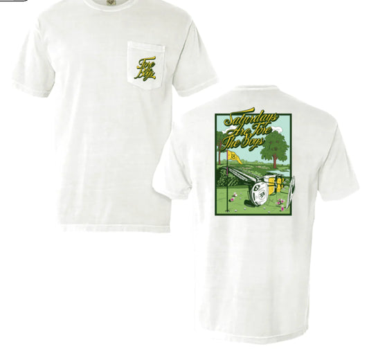 Barstool SAFTB Golf Cart Pocket Tee (White)