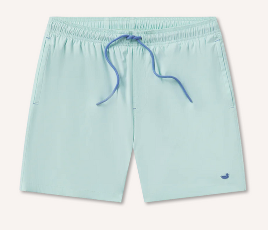 Warf Stretch Lined Swim Trunk - Ocean Green