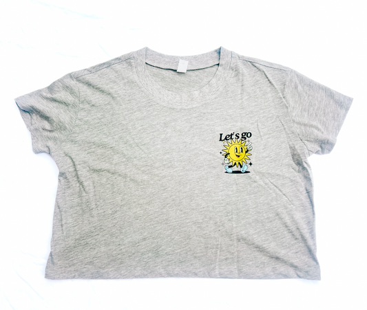 30A Happy Memories Crop Tee (Gray)