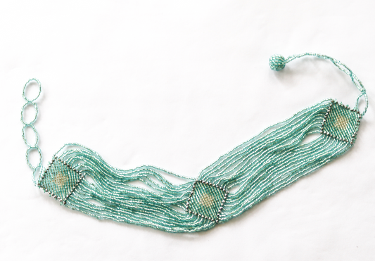 Aqua Beaded Necklace