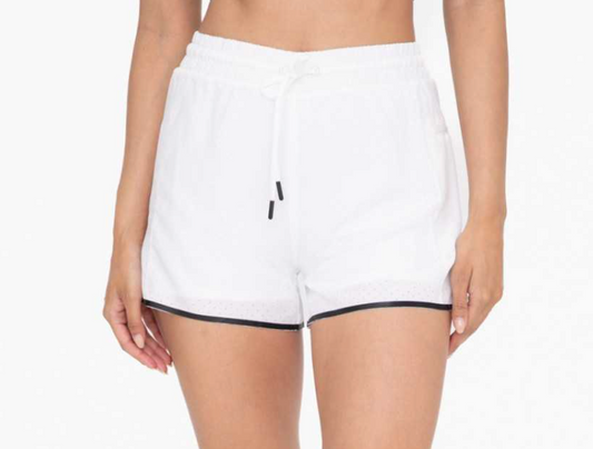 White Tennis Short