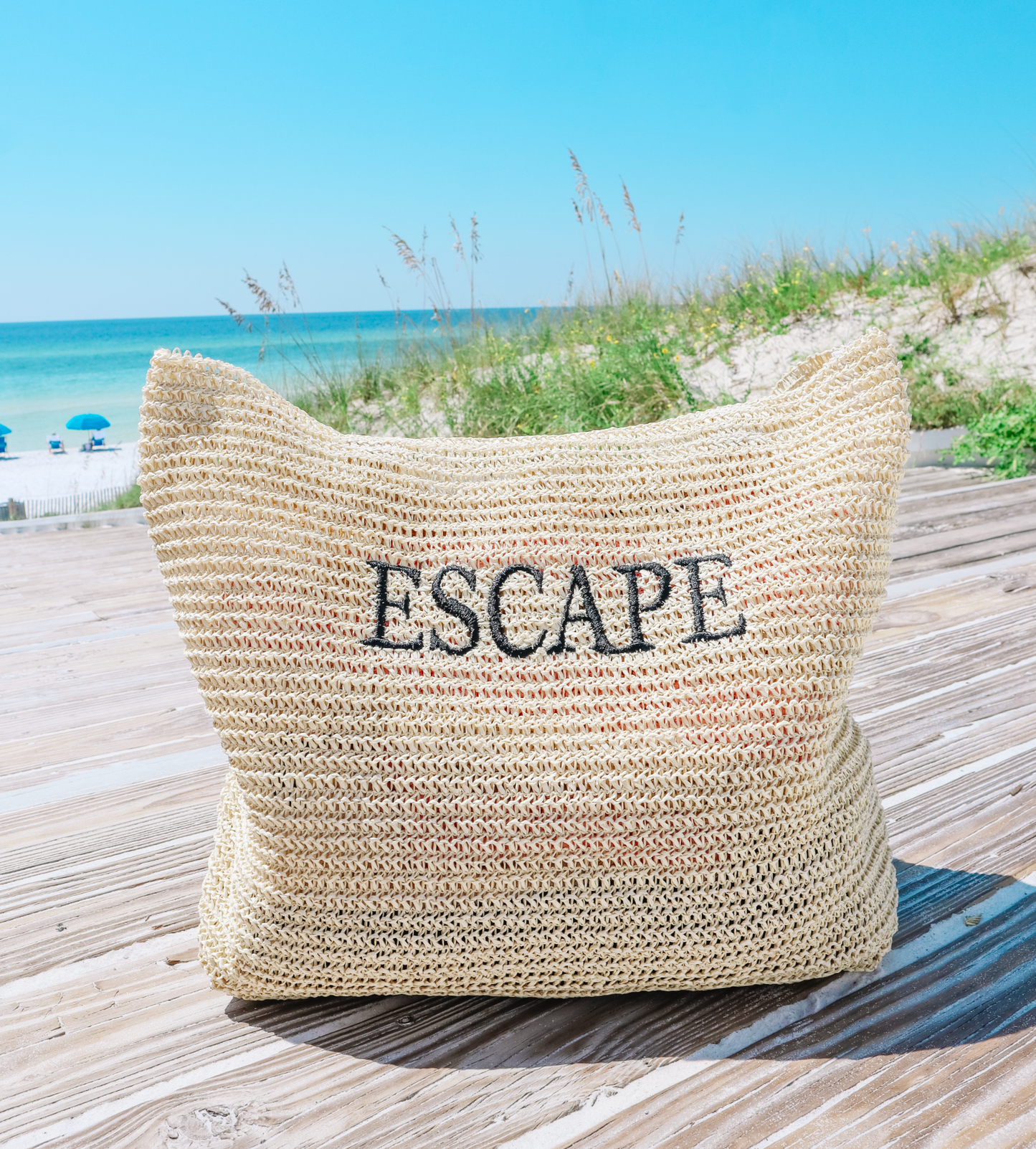 Escape Crotchet Tote - Natural