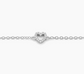 Petite Heart Chain Bracelet (Silver)