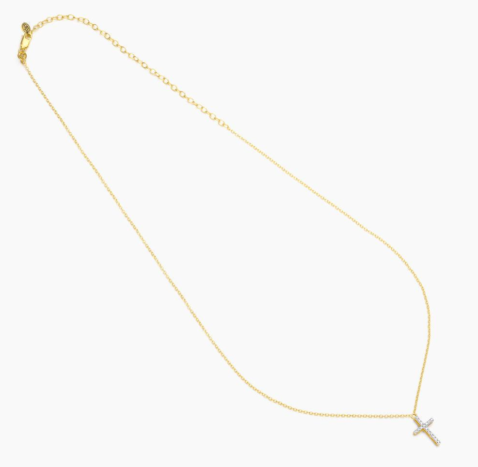 Believe Cross Pendant Necklace