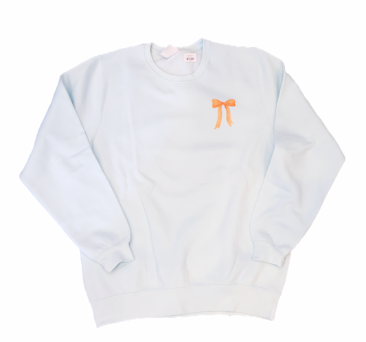 30A Places (2024) Orange Sherbet Bow Sweatshirt - Pool Day