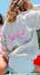 Places On 30A Bow 2024 Sweatshirt (Beige/Pink)