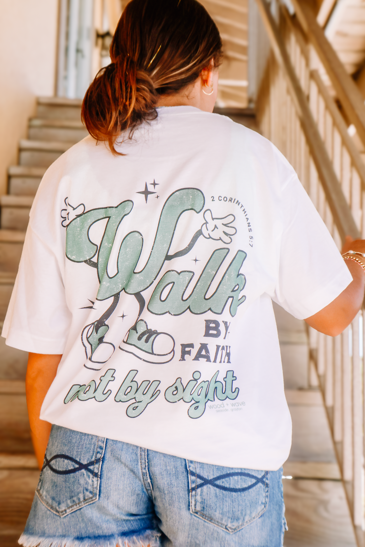 Walk By Faith Tee (White)