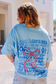 Places on 30A Red Bow Tee (LT Blue/Blue)