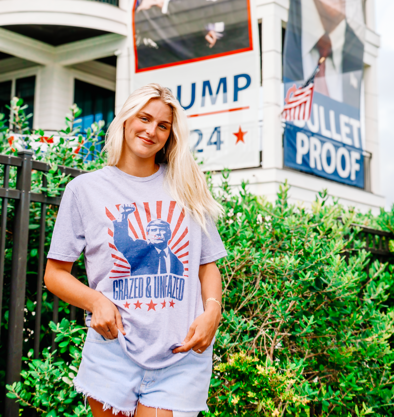 Grazed & Unfazed Trump Tee