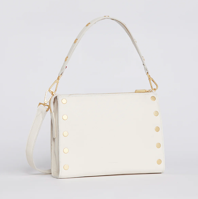 Montana Clutch LRG - Calla Lilly White/ Brushed Gold