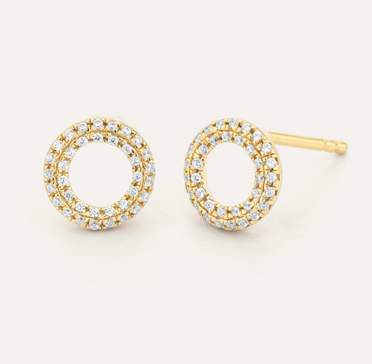 Sealed With a Kiss Diamond Stud Earrings