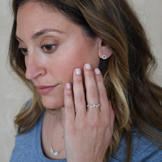 Sealed With a Kiss Diamond Stud Earrings