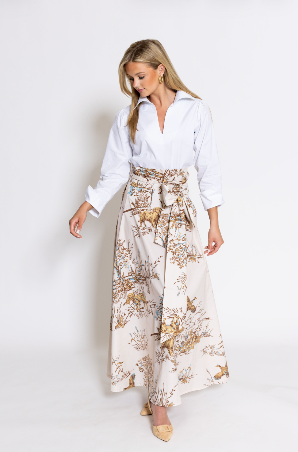 Classic White Lana Relaxed Shirt