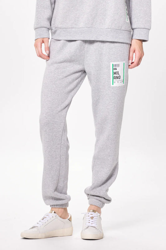 Milano Boarding Pass Jogger - Heather Grey