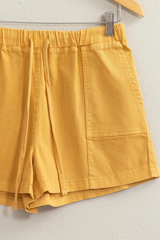 Tie Waist Shorts - Sand