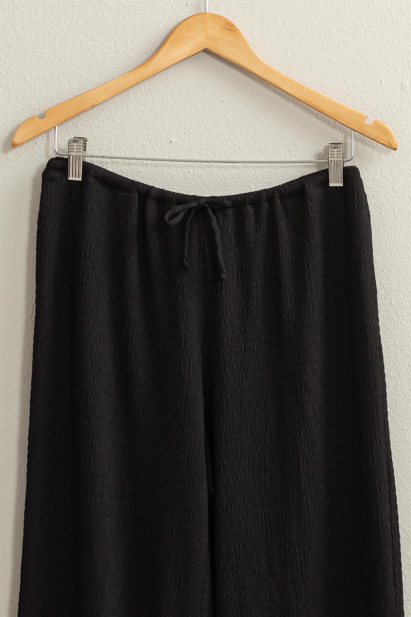 Crinkle Pants - Black