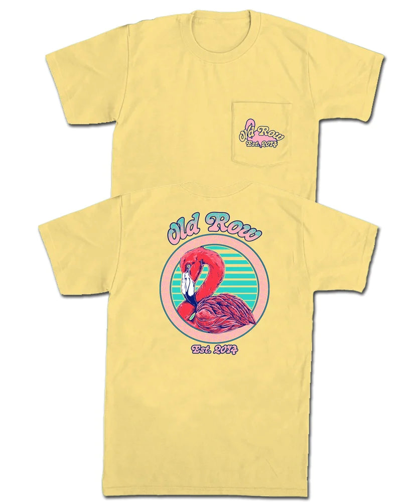 Old Row Flamingo Pocket Tee