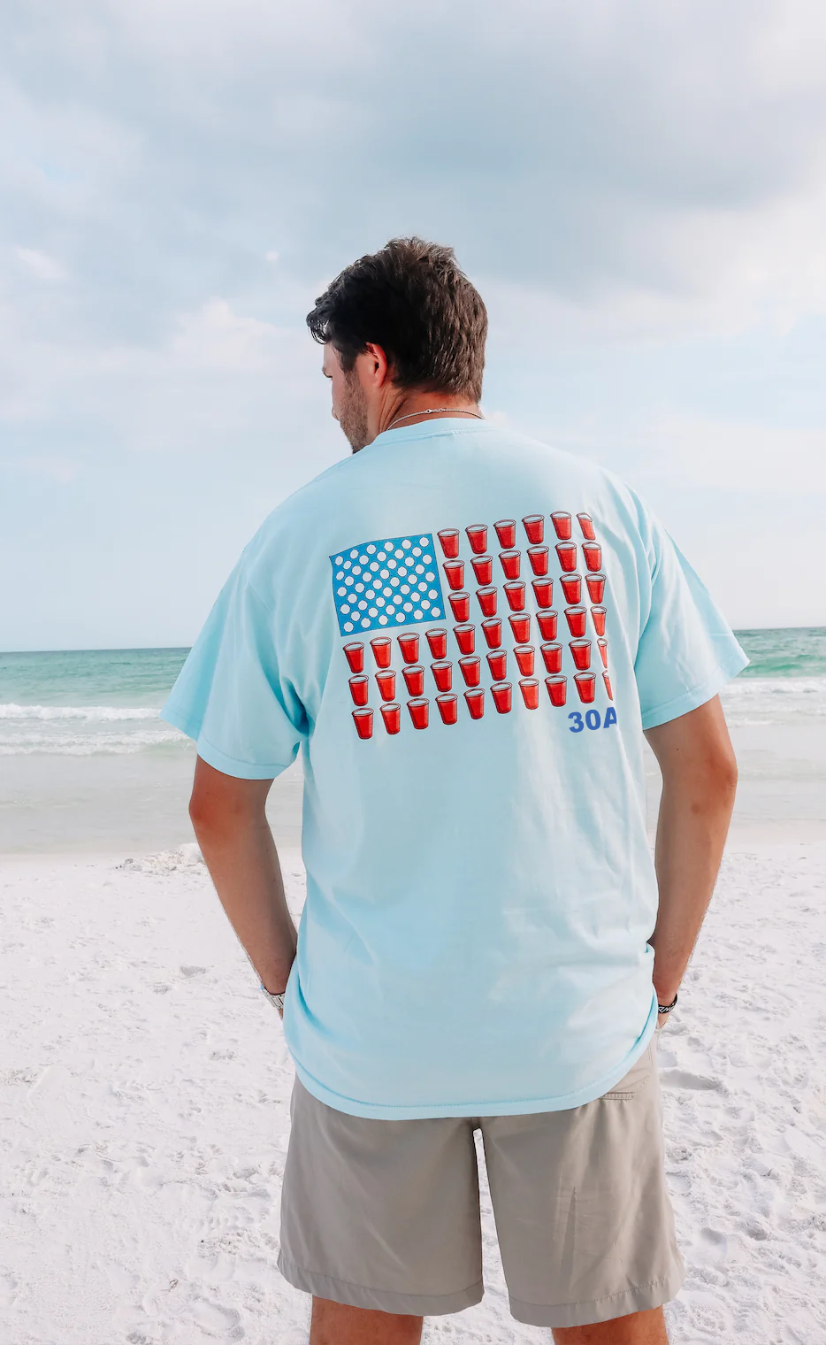 30A Beer Pong Flag Tee