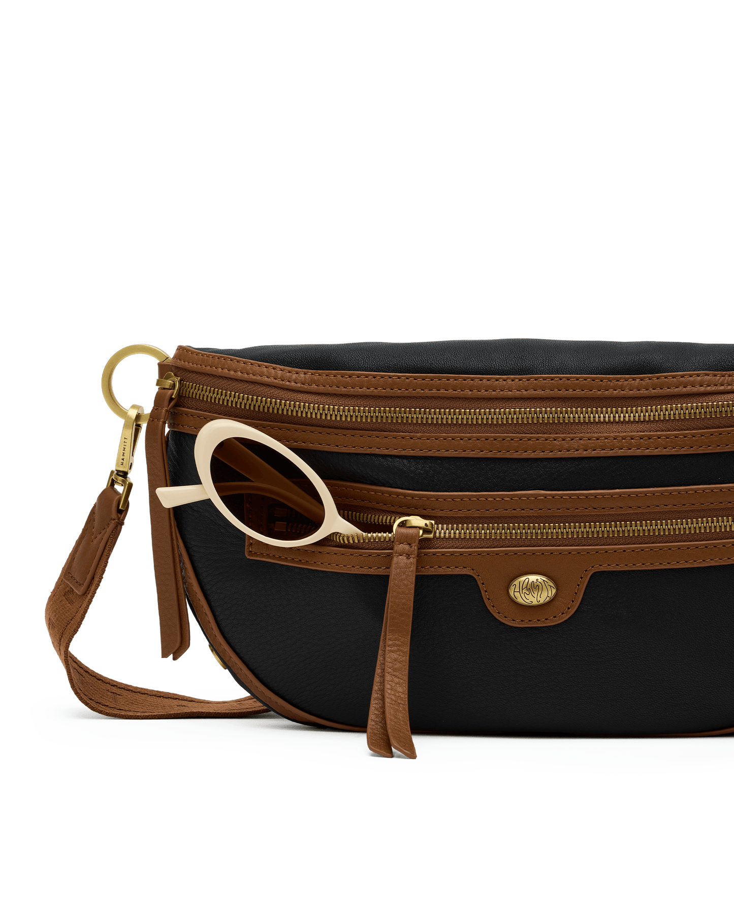 Hammitt Charles Crossbody East End/Antique Gold Lrg