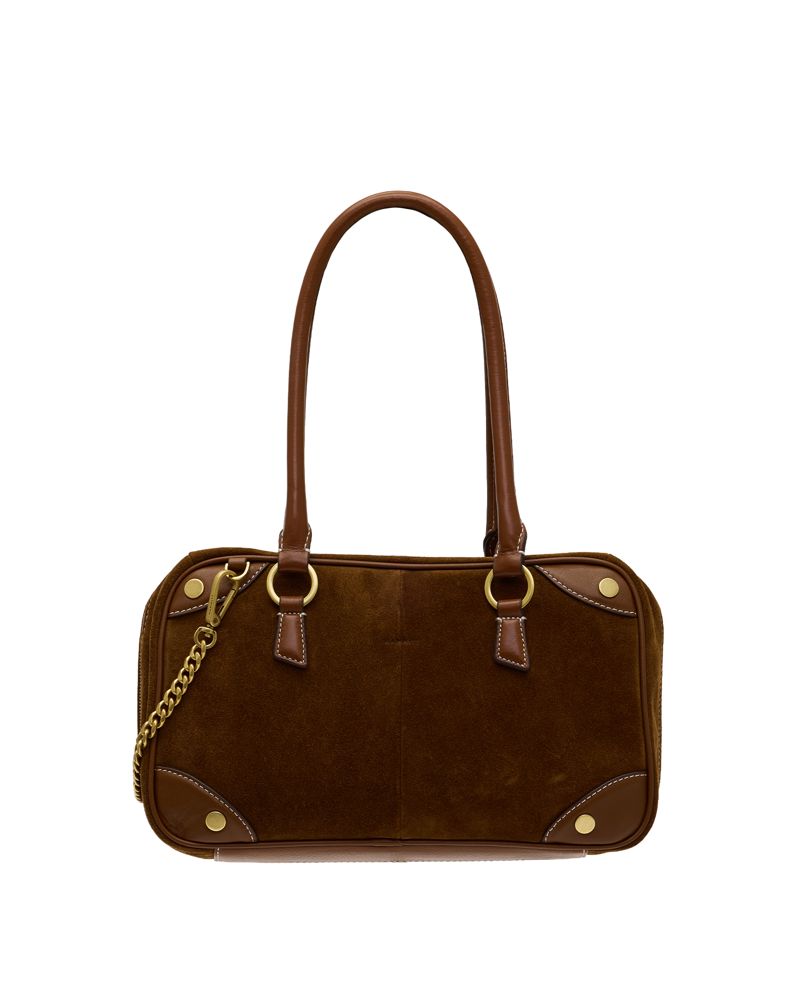 Hammitt Meredith Cinnamon Suede/Antique Gold Med