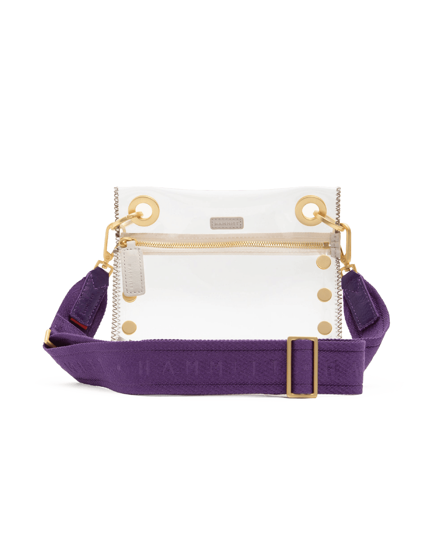 Hammitt Webbing Crossbody Strap Game Day Purple/Brushed Gold