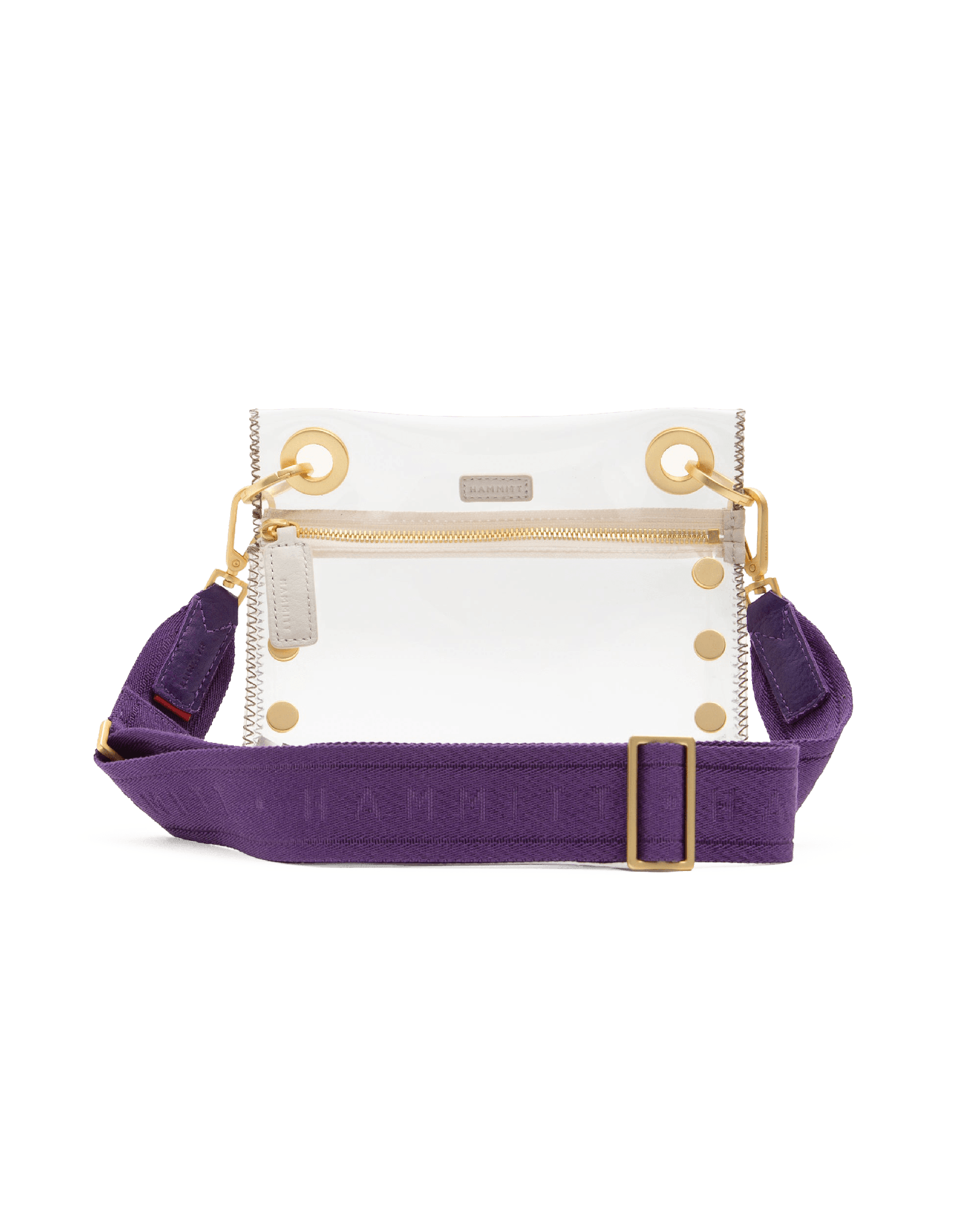 Hammitt Webbing Crossbody Strap Game Day Purple/Brushed Gold