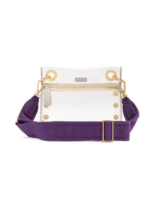 Hammitt Webbing Crossbody Strap Game Day Purple/Brushed Gold