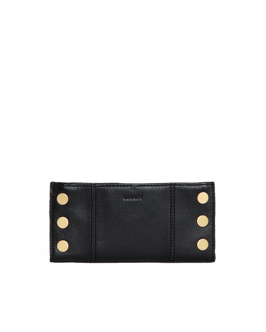 Hammitt 110 North Black/Brushed Gold Red Zip