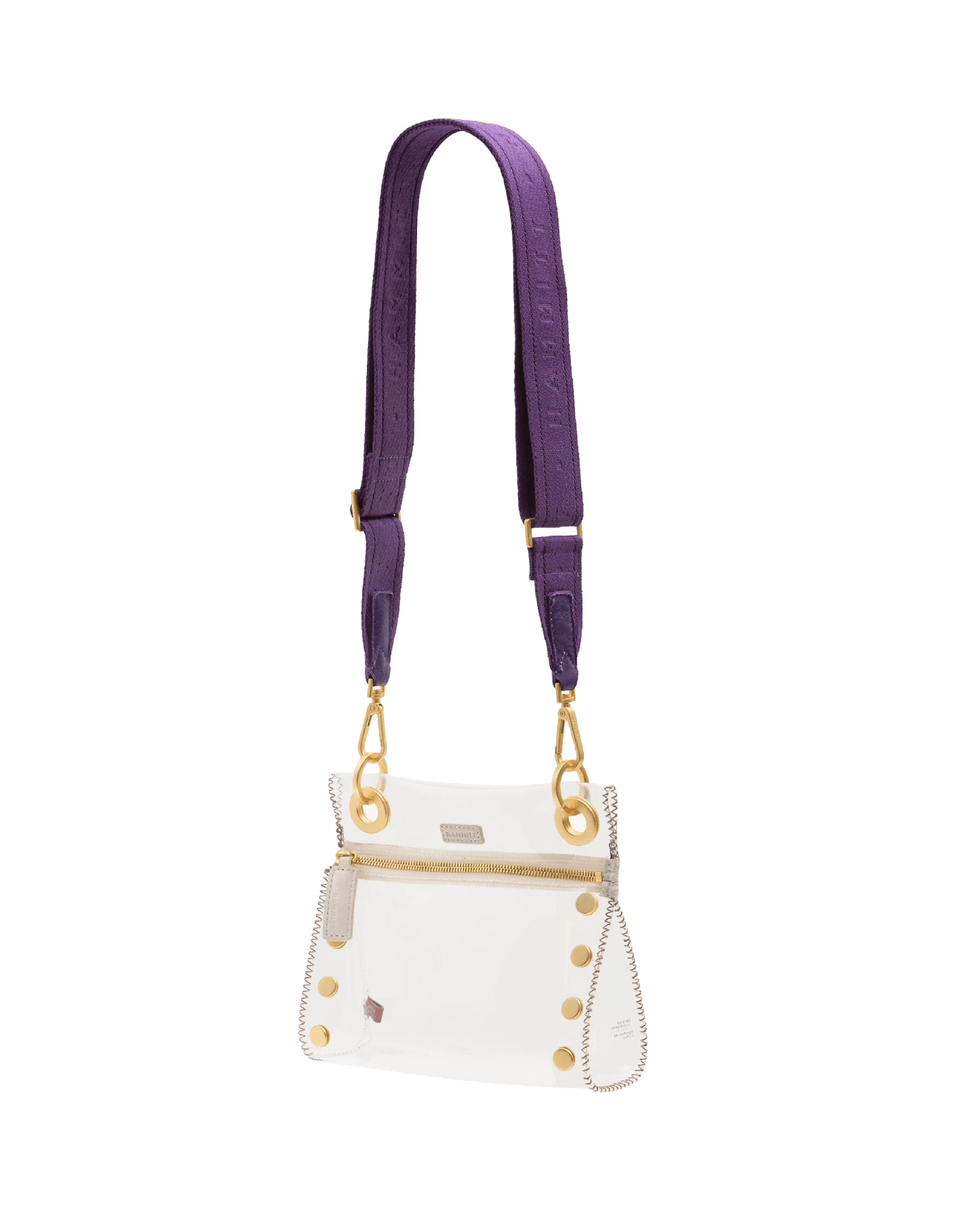 Hammitt Webbing Crossbody Strap Game Day Purple/Brushed Gold