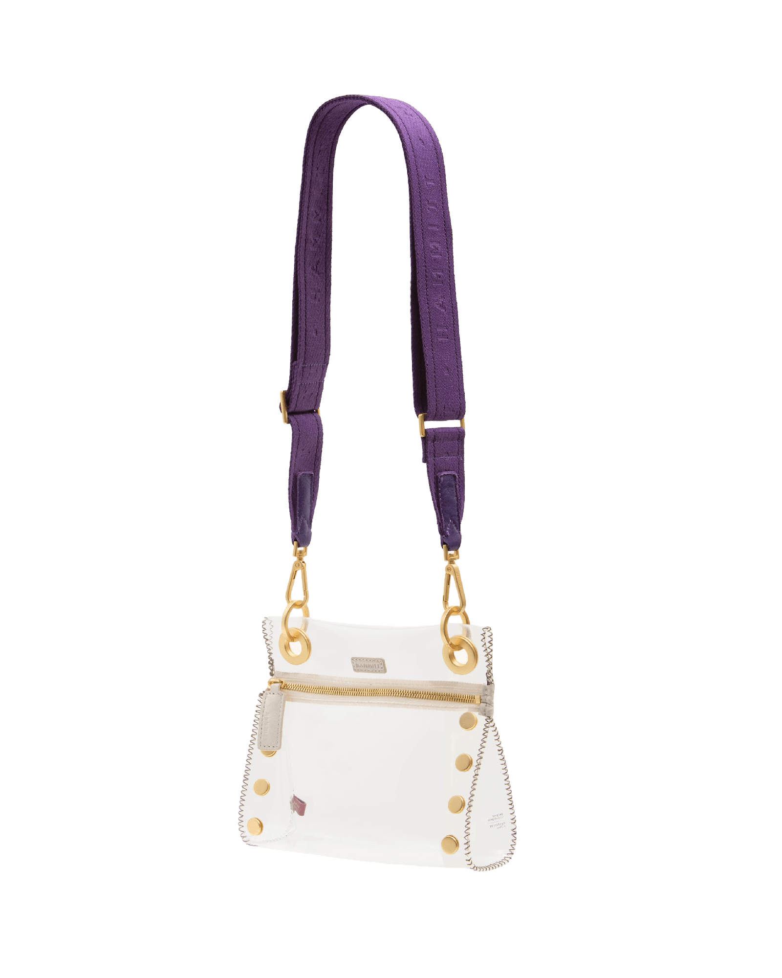 Hammitt Webbing Crossbody Strap Game Day Purple/Brushed Gold