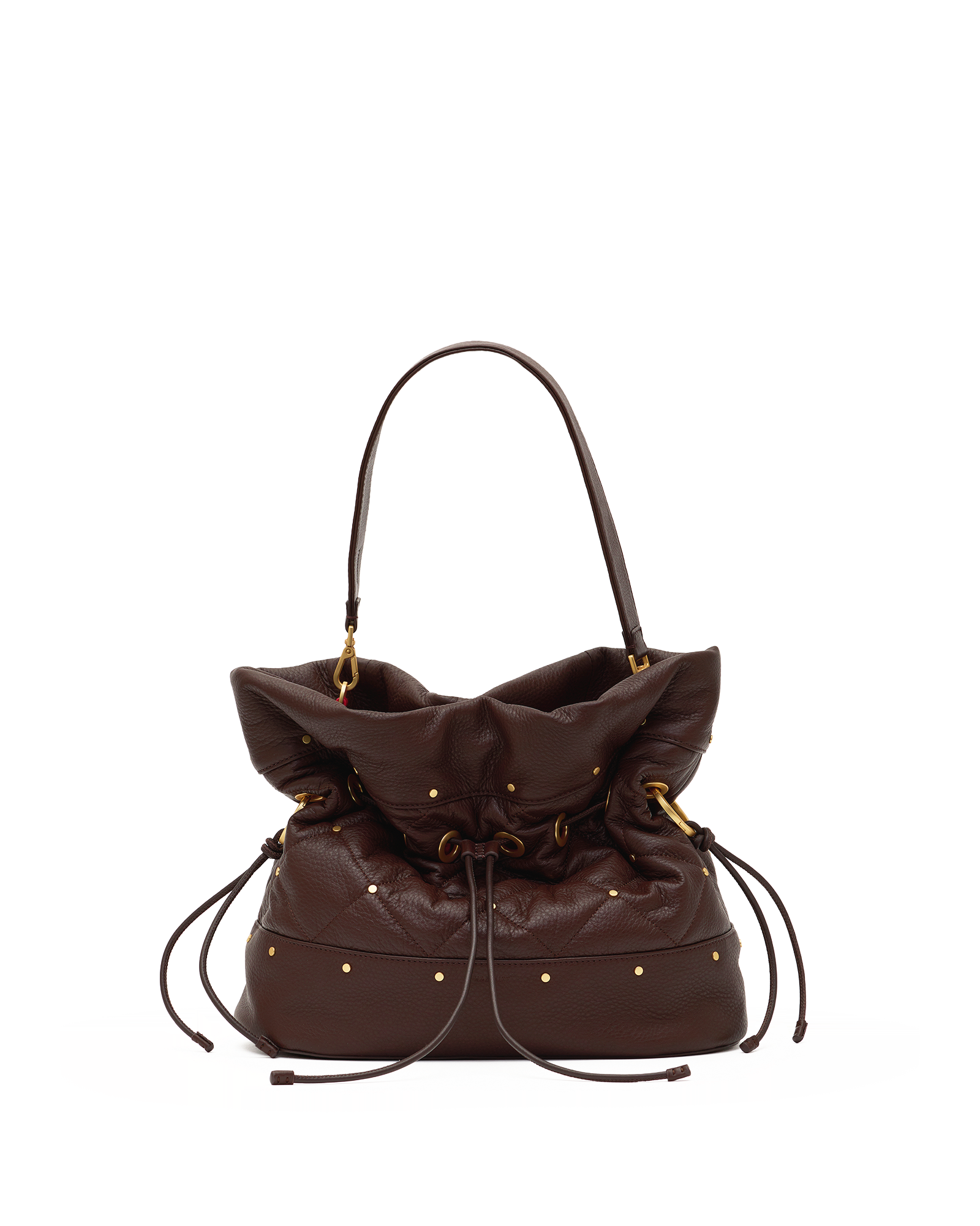 Gianna Lrg Quilted Espresso front