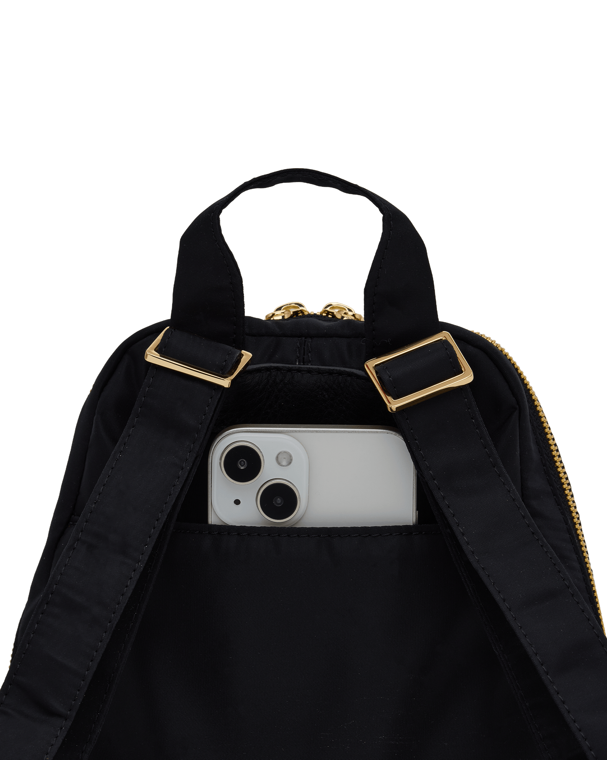 Hammitt Hunter Black Nylon Cargo/Gold Med