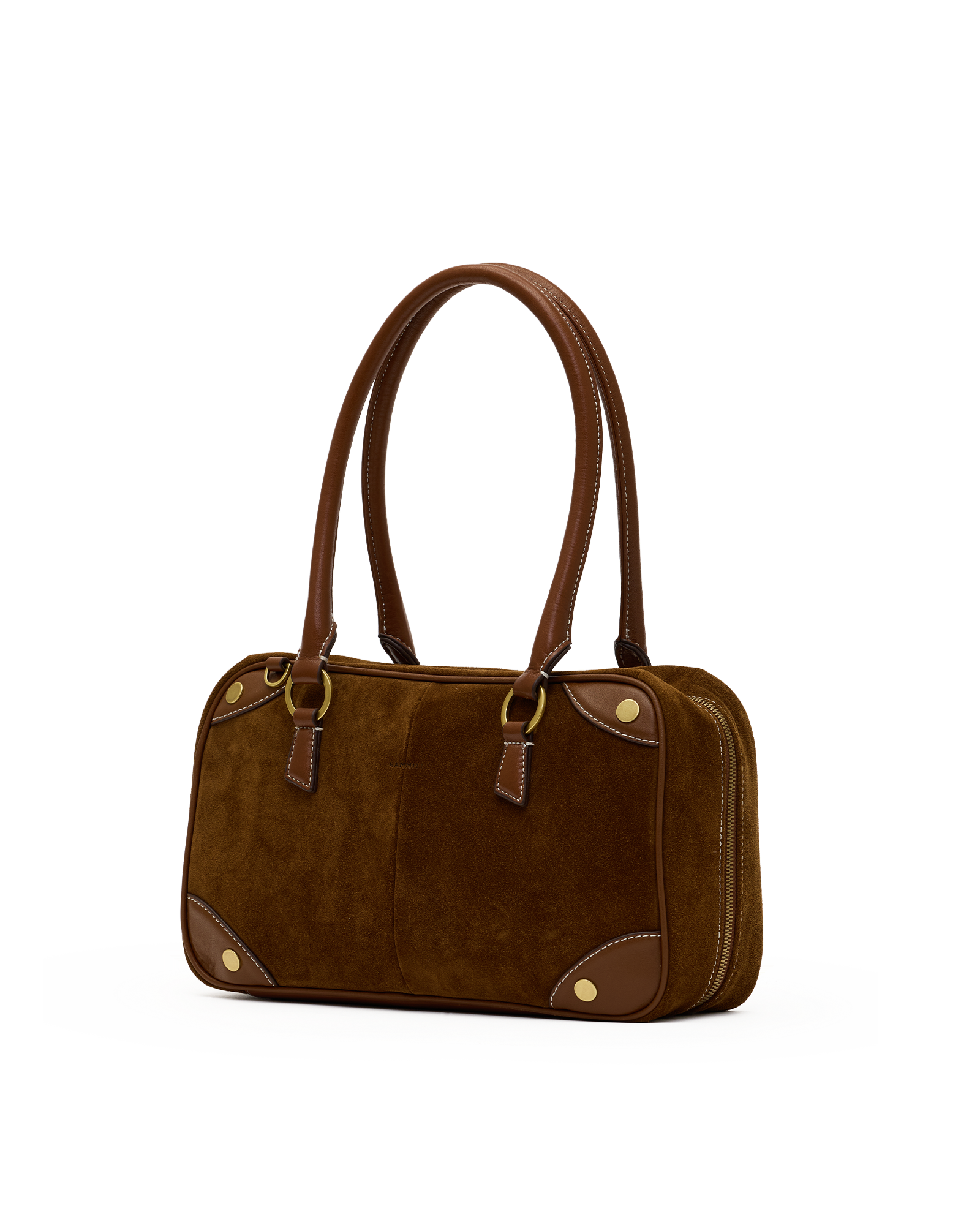 Hammitt Meredith Cinnamon Suede/Antique Gold Med