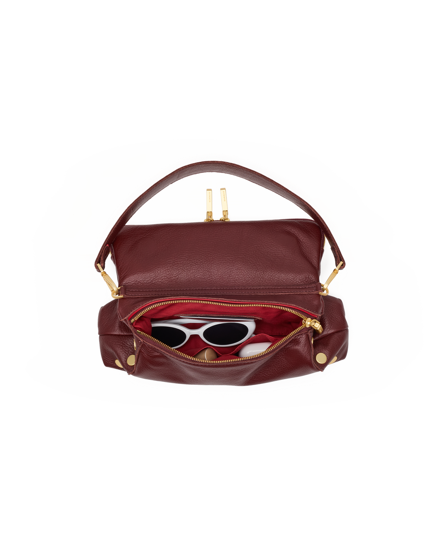 Hammitt Beverly Cherrywood Pebble/Brushed Gold Med